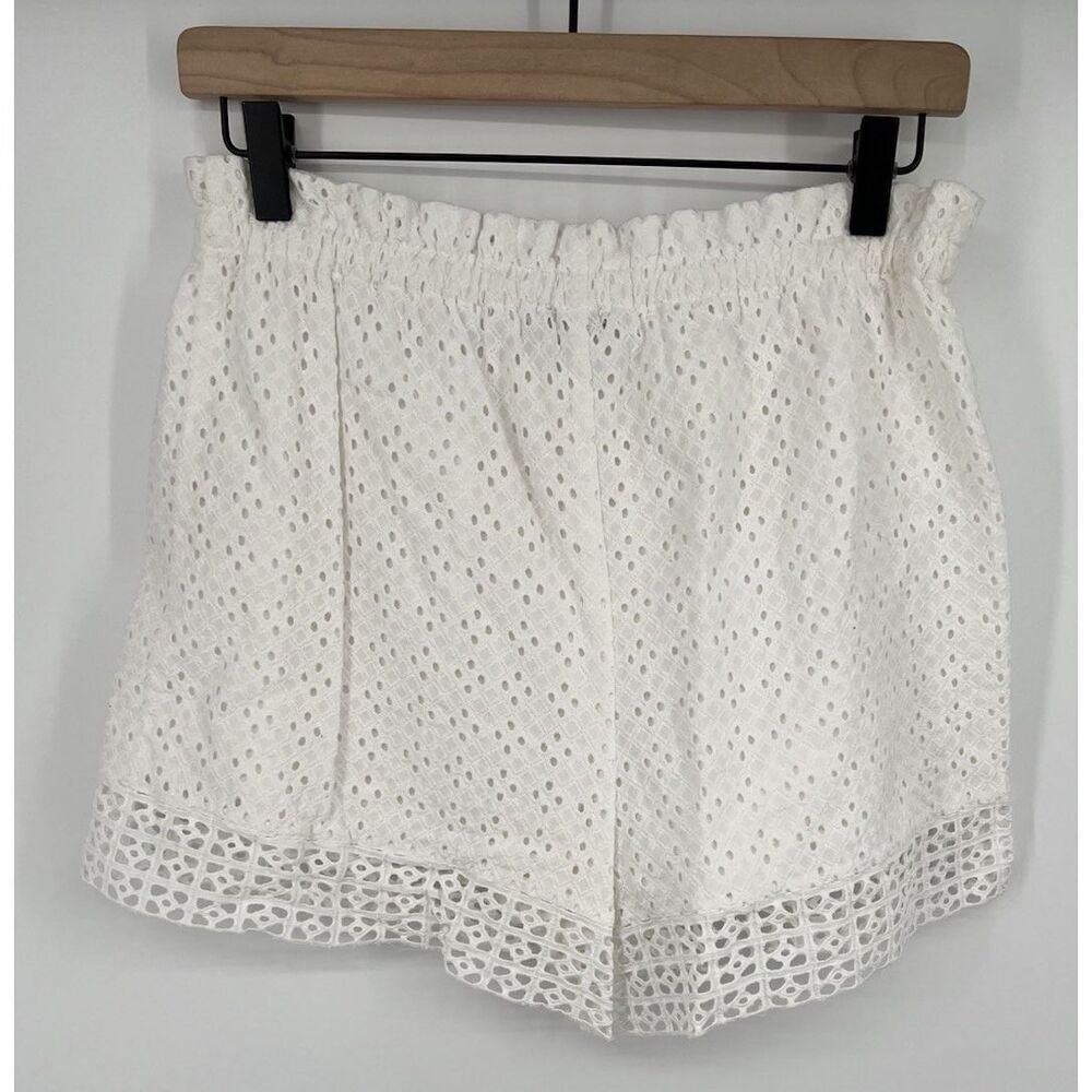 Rails Ember Short White Eyelet Mix Shorts Size Medium Drawstring Embroidered - Picture 2 of 4